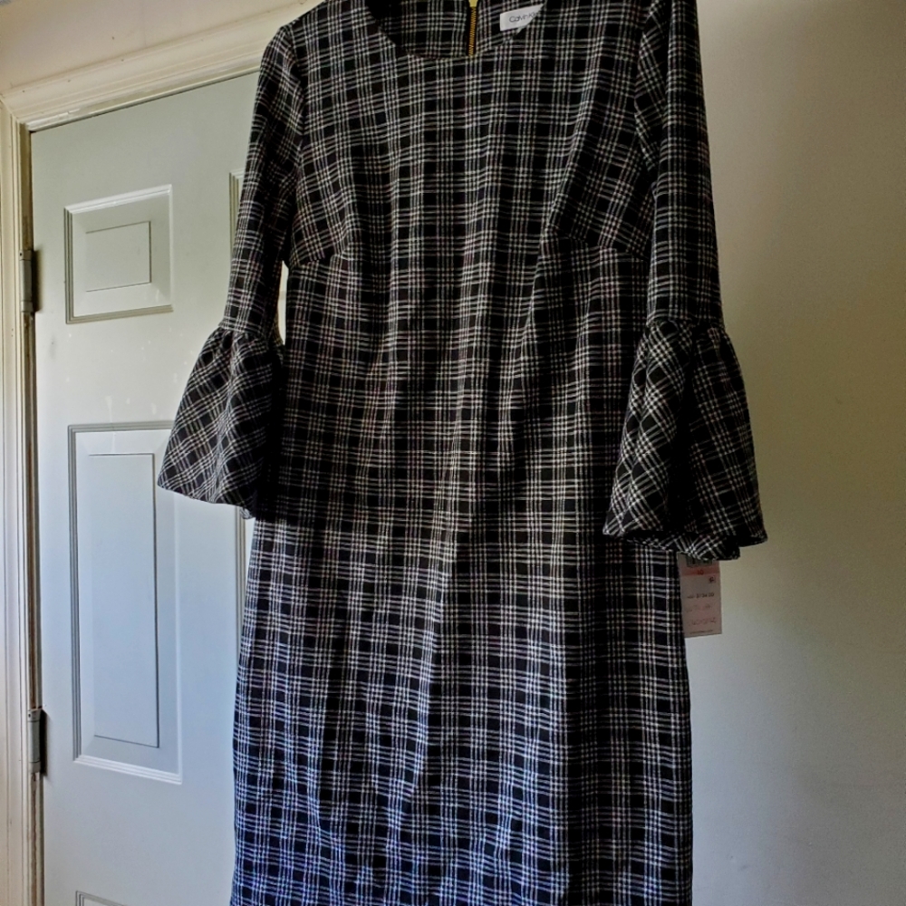 Clavin Klein Plaid Dress